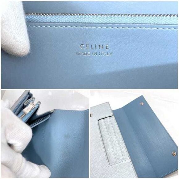 Céline Multifunction Blue Leather Wallet (Pre-Owned) - Picture 5 of 10